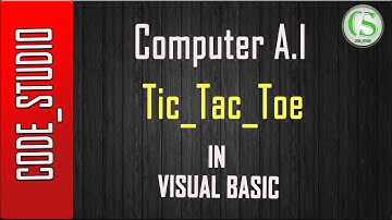 Computer A.I Tic_Tac_Toe ( In visual basic )