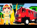 Brother Shows Off New Fire Truck👨‍🚒🔥🚒House Fire!👨‍🚒🔥🚒Hurry to Extinguish Fire