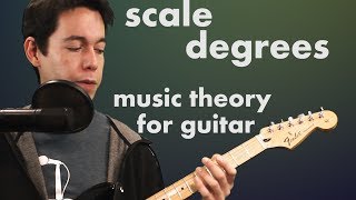 learn scale degrees- music theory for guitar players