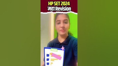 HP SET Paper 1 Revision | HP SET Marathon Update | HP SET 2024 Exam Revision | Tulika Mam #hpset