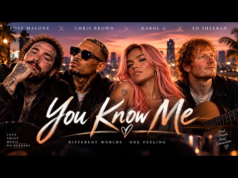 YOU KNOW ME | Postmalona chrisbrown karol G ft edsheeren (Liric cloud official audio)