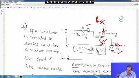 Lecture 64: DC Motors (Contd.)