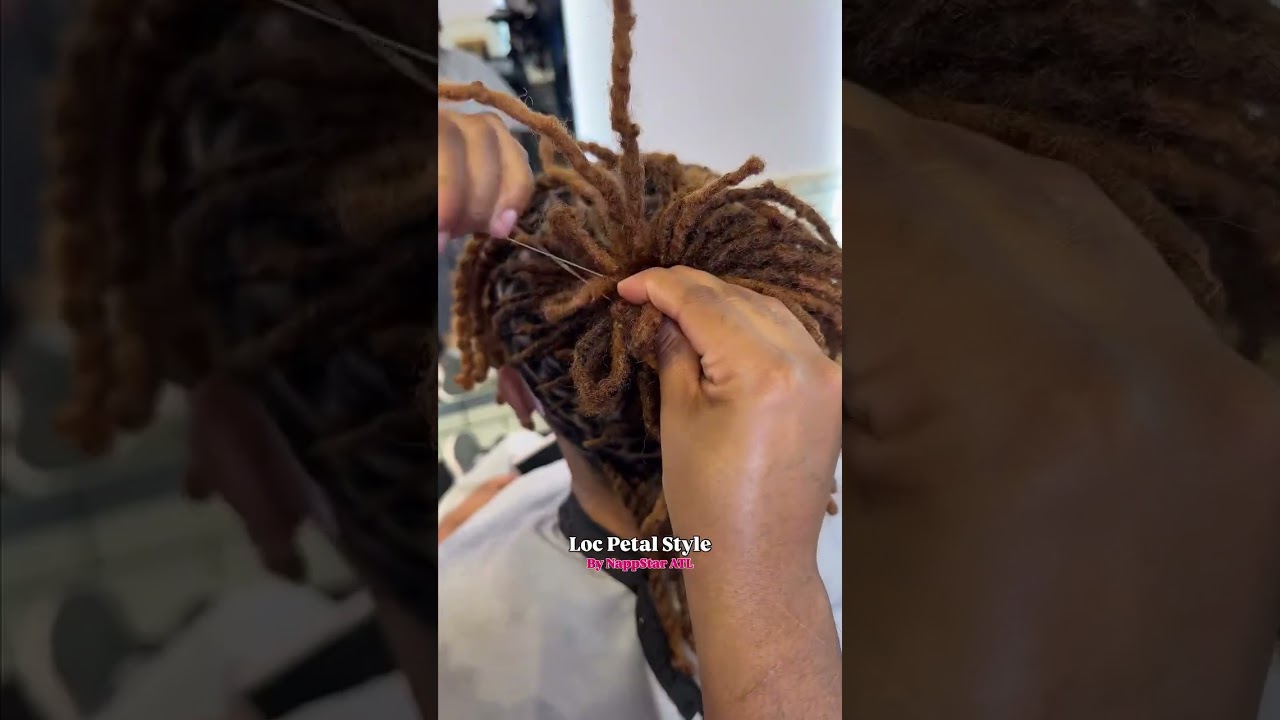 So stylish looking Loc Petal Style by NappStar ATL!😍 Book appointment now at NappStar.com