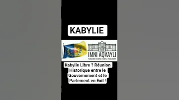 Kabylie Free Kabylie Historic Meeting Between The Government And The Parliament In Exile 