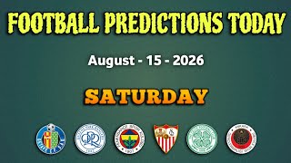 🟢 FOOTBALL PREDICTIONS TODAY 🟢 | Laliga | Eredivisie | Championship | Tips