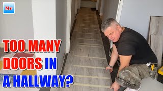 Clever Tips for Laminate Installation in Hallway with Multiple Doors Part 1 by MrYoucandoityourself 2,366 views 1 month ago 8 minutes, 42 seconds