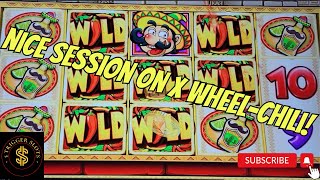 We Had a Nice Session on X Wheel-Chili Slot Machine!