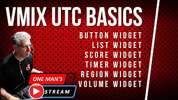 vMix UTC BASICS  | One Man