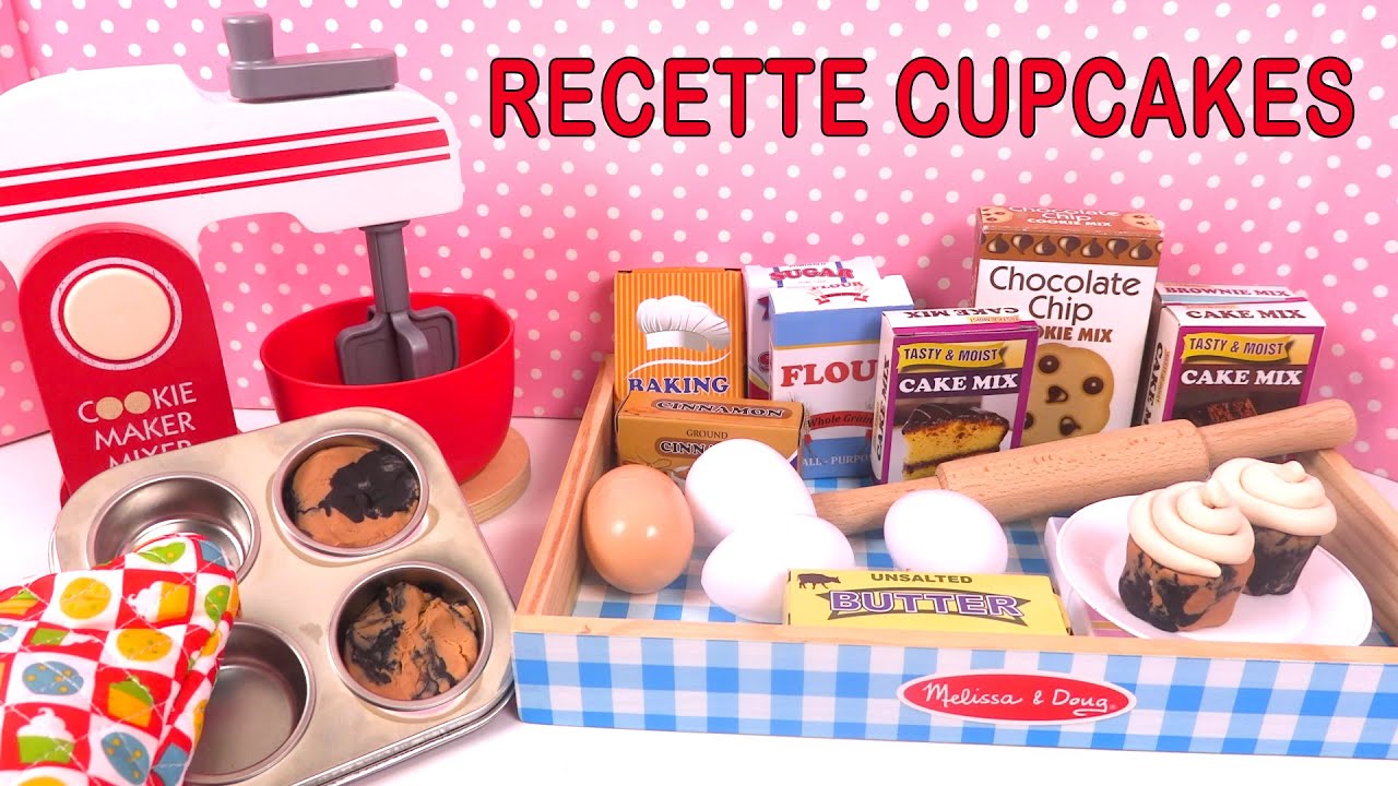 Jeu d’Imitation Cuisine Recette Facile de Cupcakes Ustensiles Ingrédients