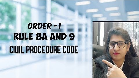 ORDER 1 RULE 8A And RULE 9 CPC, CIVIL PROCEDURE CODE, #MISJOINDER AND NON-JOINDER