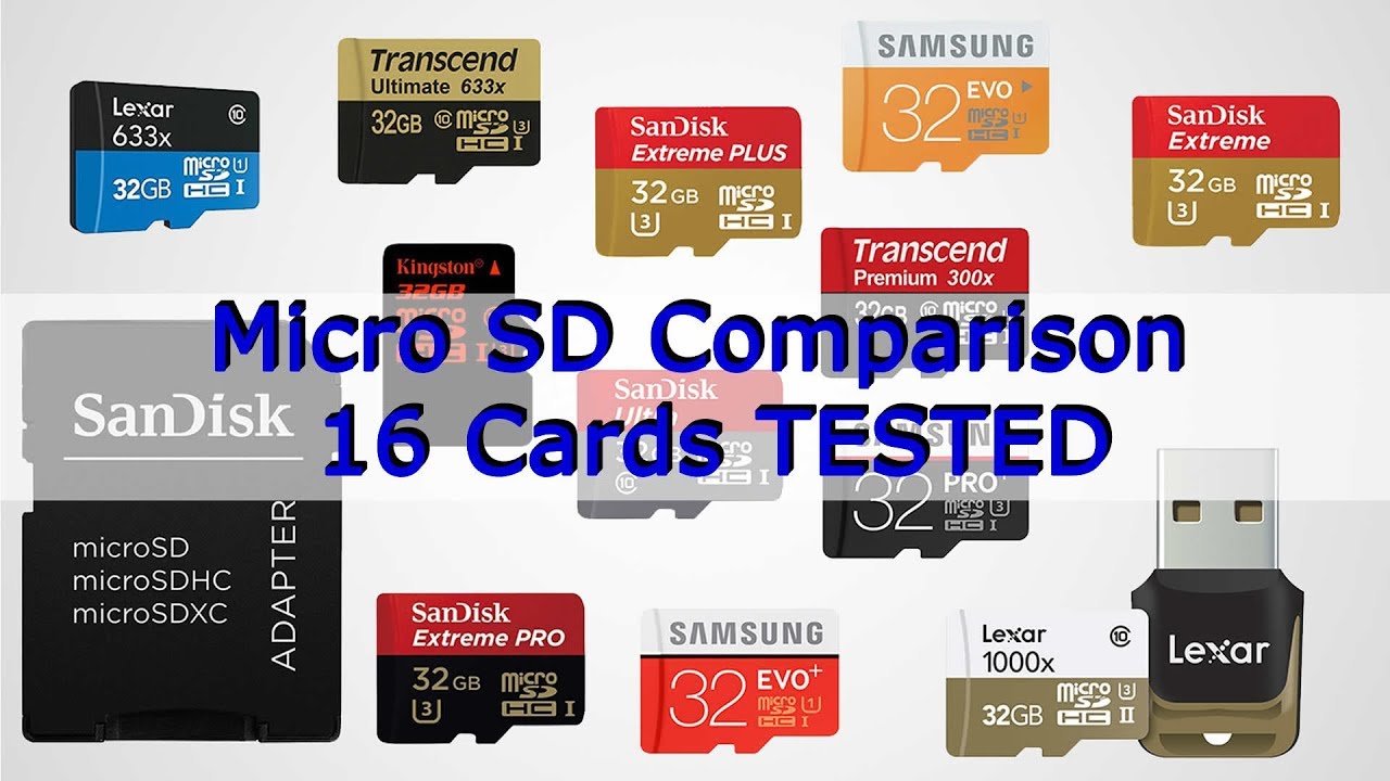 Sandisk Comparison Chart