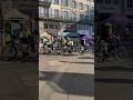 Pedaling protectors cops on bicycles at zri fscht 2023 in zurich switzerland shorts