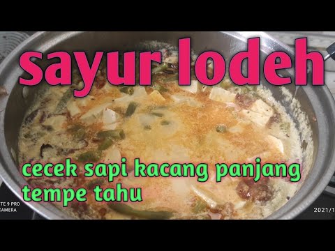 Resep Lodeh Cecek Kacang Panjang