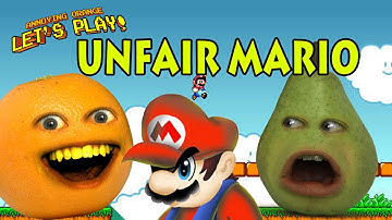 Annoying Orange and Pear Play - Unfair Mario (RAGEQUIT)