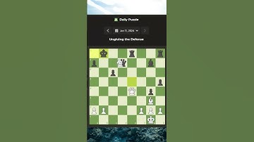 Chess.com Daily Puzzle 11 January 2024 #shorts
