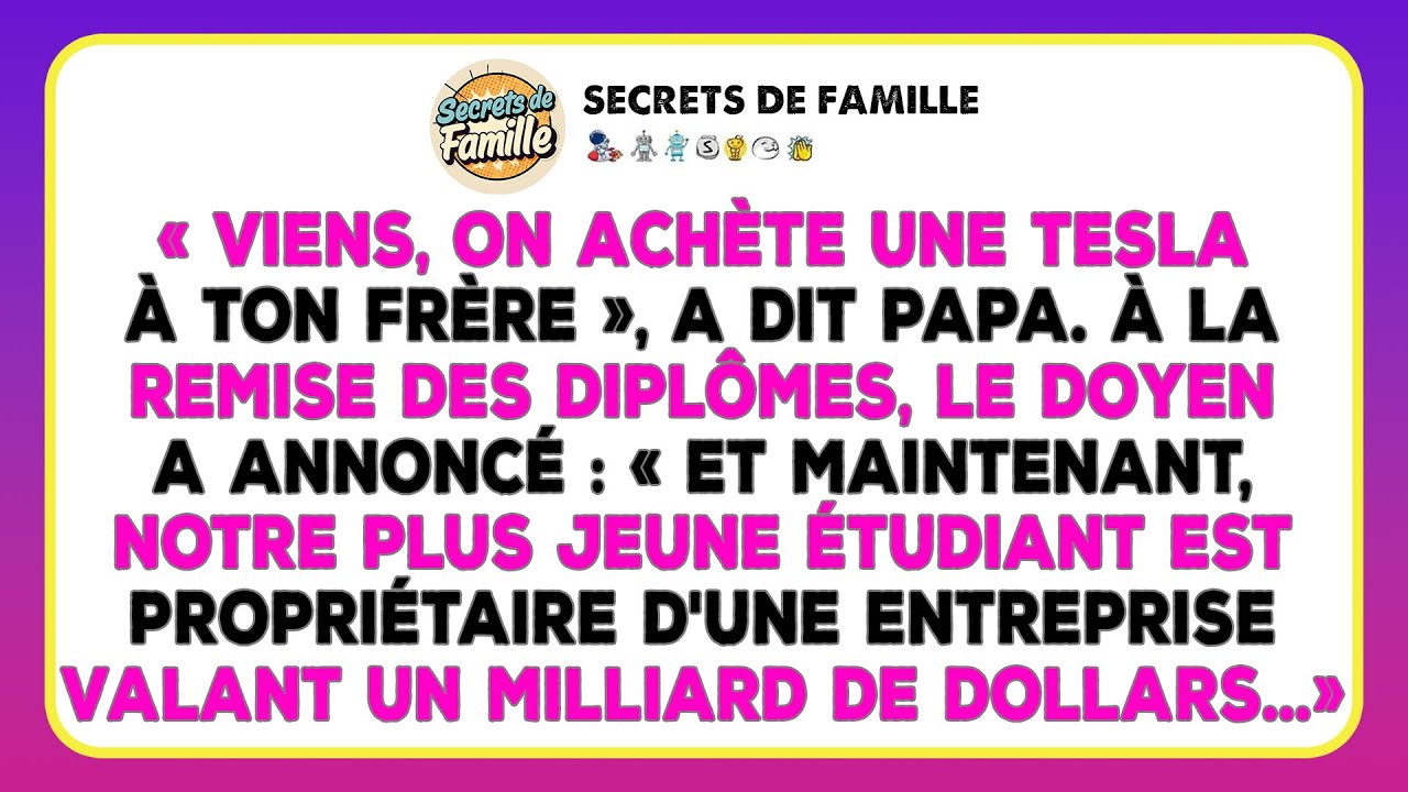 Mes Parents M'ont Fait Marcher Jusqu'à La Remise De Diplôme, Tout En Achetant Une Tesla À Mon Frère.
