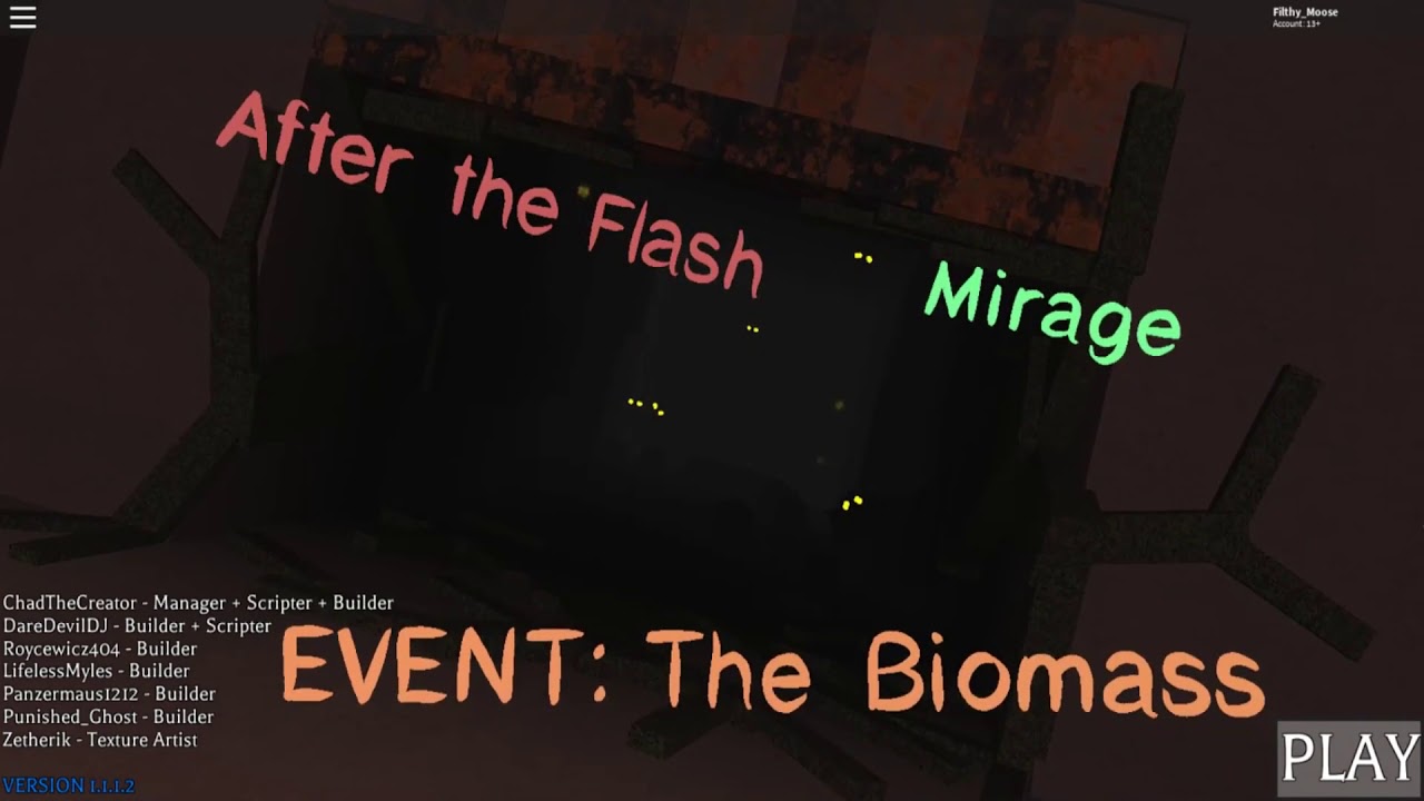 Roblox After The Flash Mirage Biomass Event Menu Theme Youtube