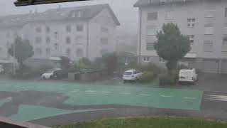 Ebikon, Luzern, Schweiz 20.7.2022 #hagel #gewitter #hagelschauer #unwetter #hagelsturm