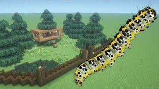 How To Make a Caterpillar Farm in Minecraft PE