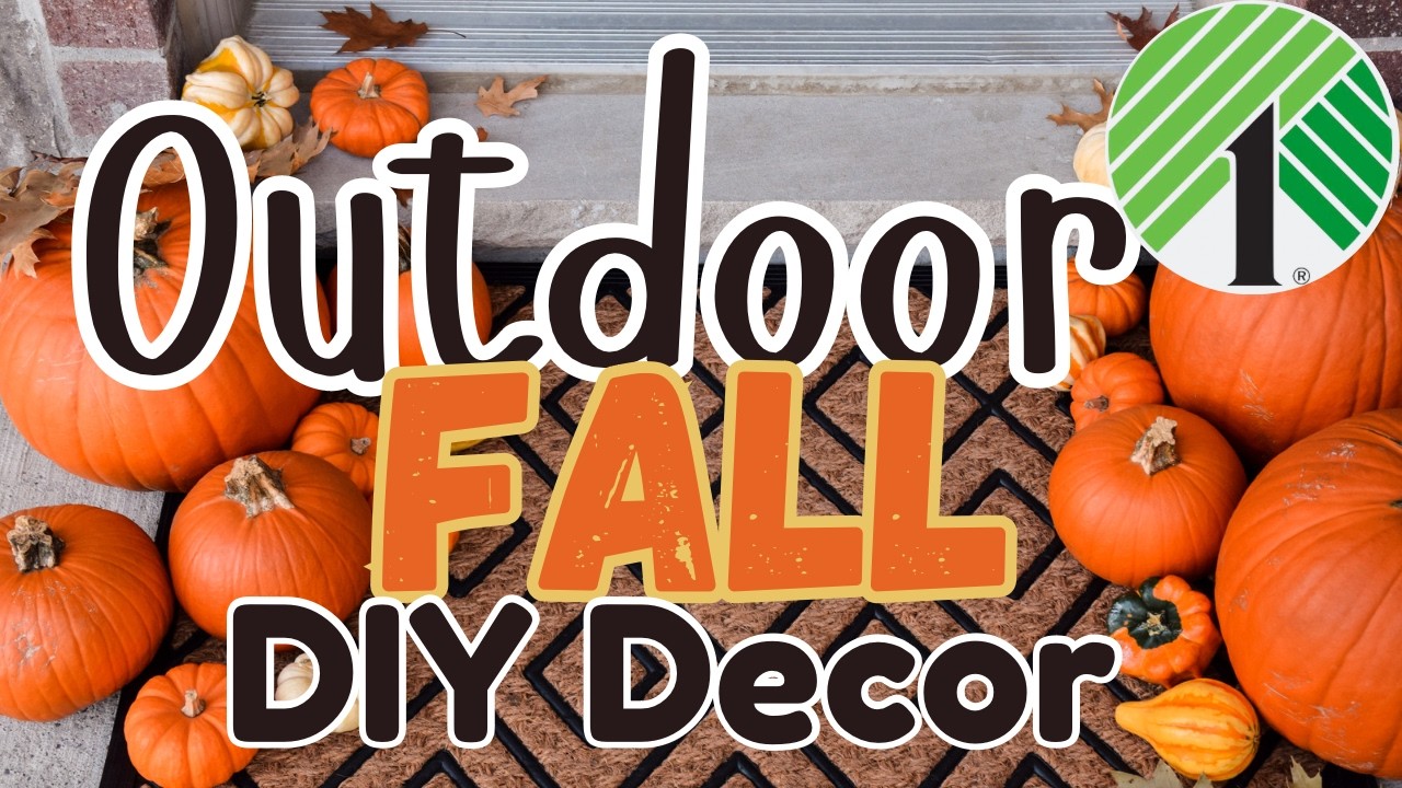 *NEW* Dollar Tree OUTDOOR DIY Decor For Fall / Autumn - YouTube
