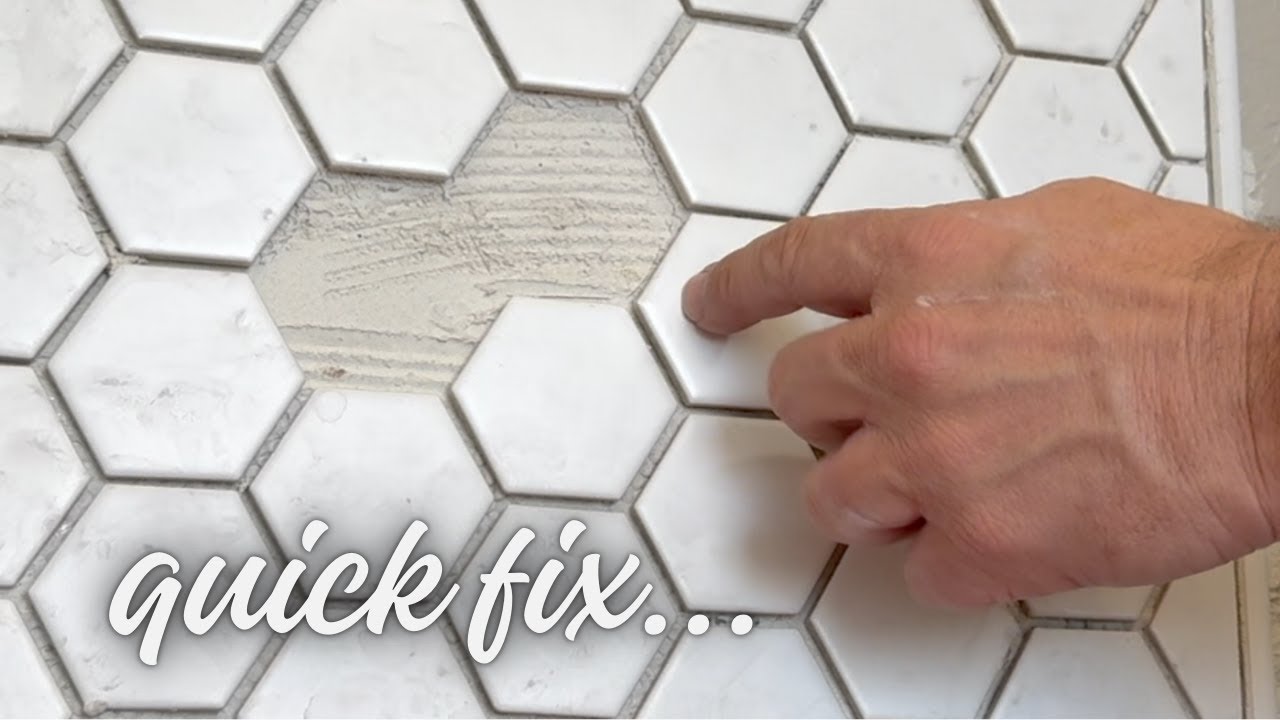 Как я ремонтирую расшатавшуюся плитку перед затиркой швов // Лайфхак по укладке плитки