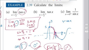 23.3: Limits involving infinity for trig. and log functions | Wellesley College Calculus 1