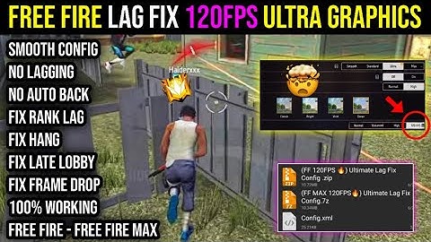 FREE FIRE & MAX LAG FIX 120 FPS CONFIG |Unlock🔓 120Fps Graphics🔥| HOW TO FIX LAG 2GB 3GB 4GB MOBILE📲
