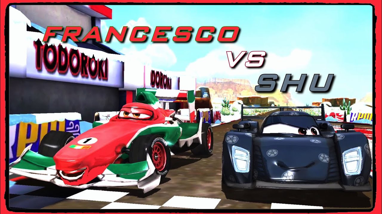 Disney Pixar Cars Fast as Lightning - Shu stage 3/4 vs Boost, Miguel, Francesco