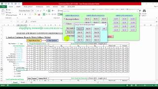Excel VBA for Engineer  Analysis 12 Spans Continuous Beam by Matrix Stiffness Method 01