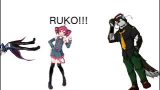 [talkloid UTAU] Ruko hates aro for being a furry and kiritan saves the day.