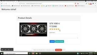 Product Rating System for Customer