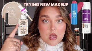 TRYING NEW MAKEUP FT. RIMMEL, WET AND WILD, PAT MCGRATH, & MORE!