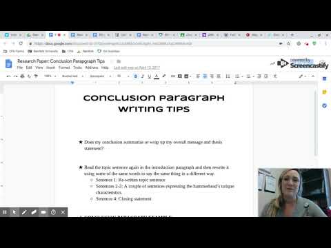 WR: Research Paper - Conclusion Paragraph Tips