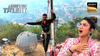 80 Feet ऊपर एक Inch की Rope पर किया इस Contestant ने Stunt | India's Got Talent 9 | Full Episode
