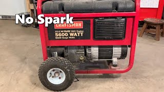 Craftsman Generator No Spark - Bad Low Oil Sensor - Fixed
