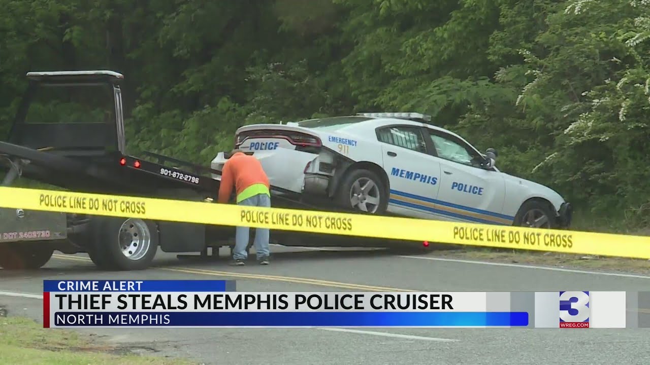 Stolen Memphis Police cruiser crashes on Mud Island; suspect gets away ...