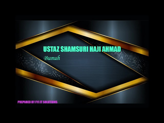 Hiburan Muzik Dan Karaoke Ustaz Dato Hj Shamsuri Hj Ahmad
