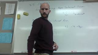 3-5 (part 3) Graphing Using Slope Intercept Form