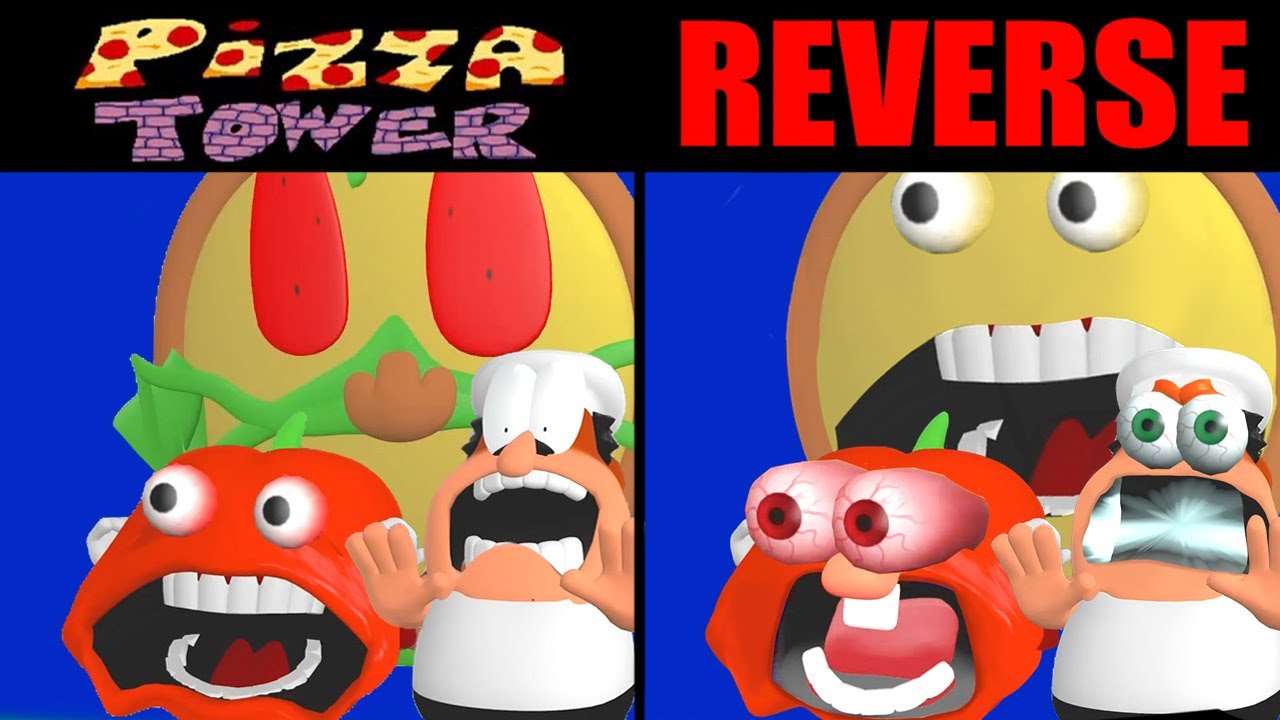 Pizza Tower Screaming Meme But They Reverse COMPARISON Part 2