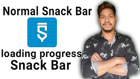 Android X normal snakebar and loading progress snackbar sketchware/Aauraparti