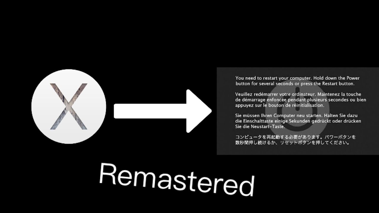 MacOS 10.10 Yosemite Crash Screen (REMASTERED)