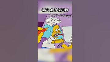 Bart made a cartoon