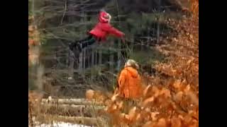 Flying girl in Russian woods | Levity Gravitational Field Control