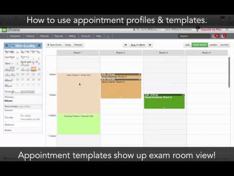 Tutorial: Appointment Profiles & Templates // drchrono EHR