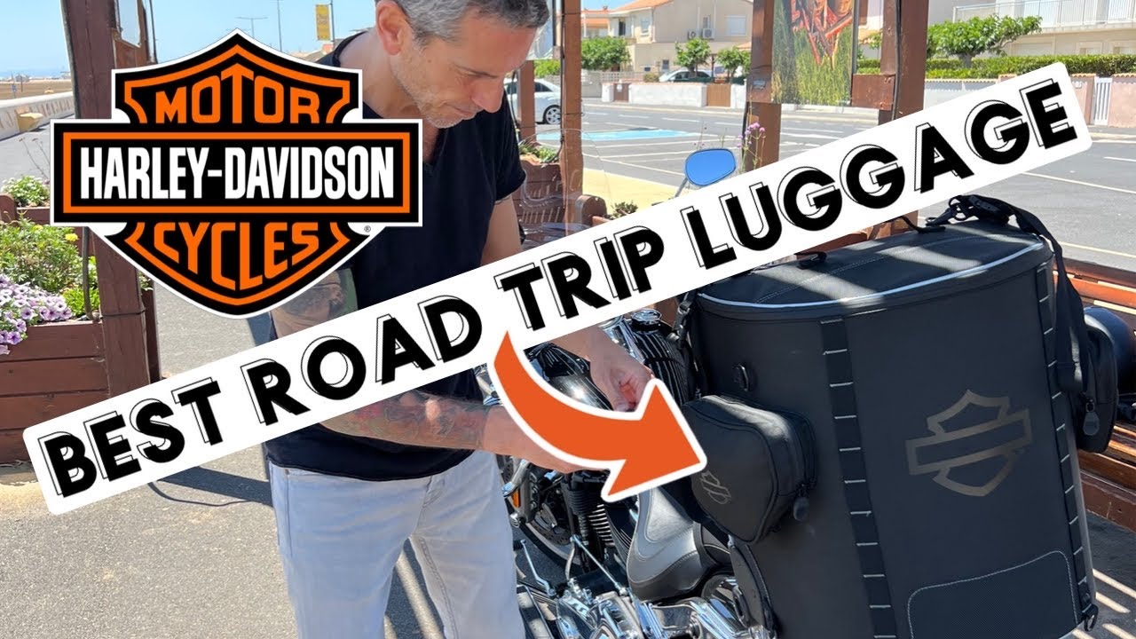Ready for road trip on Fat Boy with H-D Onyx luggage  