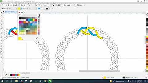 CorelDraw Tips & Tricks Interlocking Shape Part 5 Braided Circle