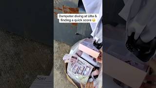 POV: Employees left a jackpot on the side of the dumpster #dumpsterdiving #ulta