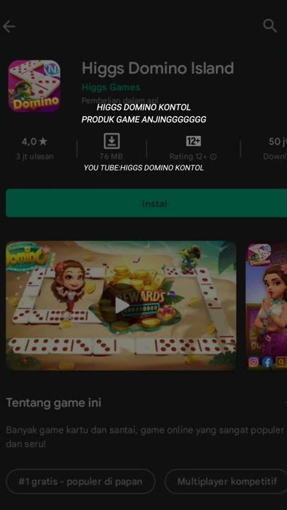 HIGGS DOMINO KONTOL......GAME ANJINGGGGGGGGGGHGGGGGGGGG