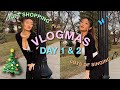 SOME SINGING + GIFT SHOPPING VLOGMAS DAY 1 & 2