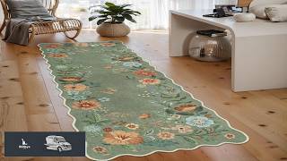 Lahome Floral Runners for Hallways 2X6 Kitchen Runner Rug Ultra Thin Soft Non Slip screenshot 4
